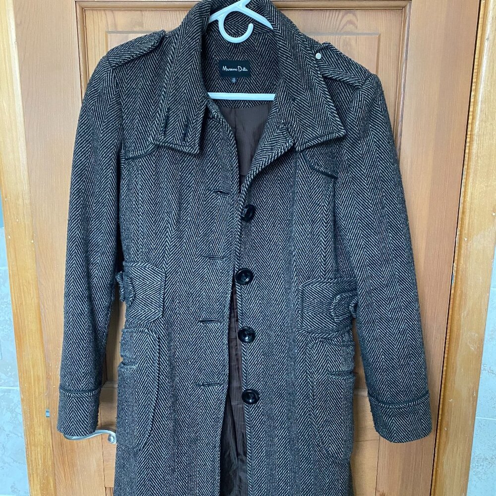 Massimo Dutti brown jacket/coat in good used condition.